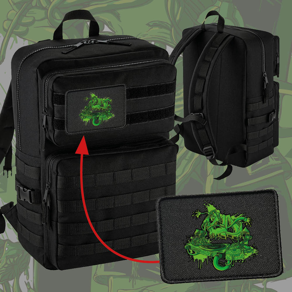 Batoh s vyměnitelnými patchemi -25L